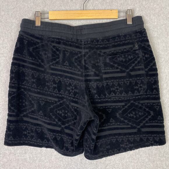 Chubbies Mens L The Crop Circles 7" Velour Shorts Black Elastic Waist Pockets - Picture 4 of 7